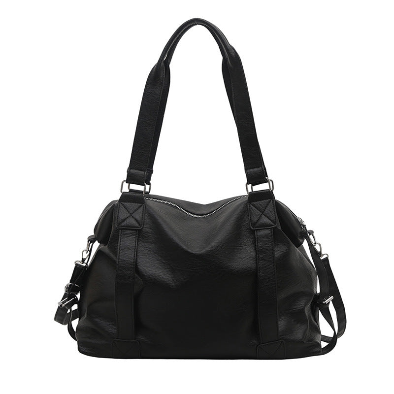Luxurious Faux Leather Travel Tote Bag Bowlift