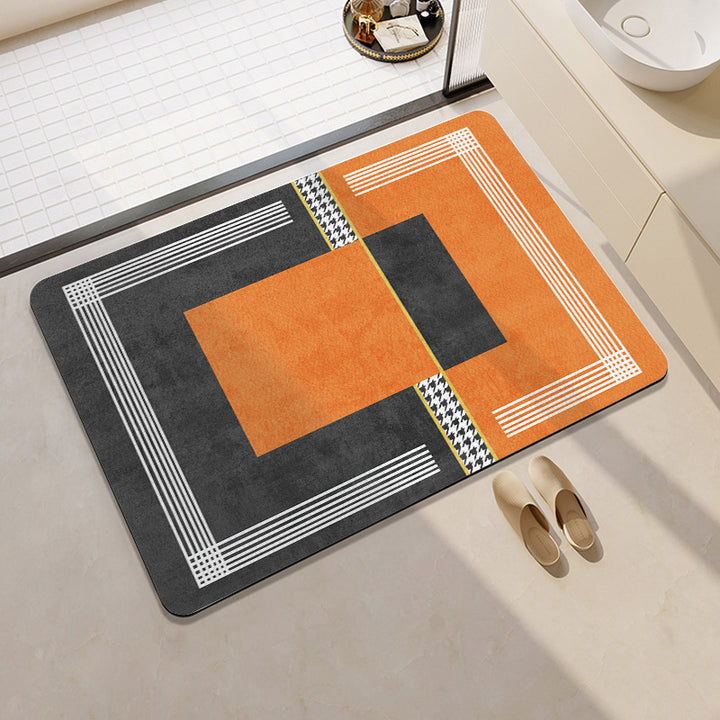 Modern Geometric Bath Mat Bowlift