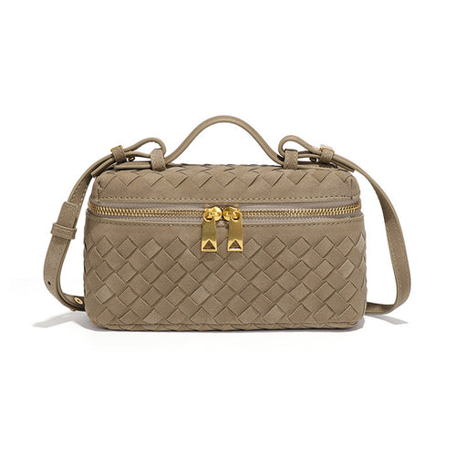 Textured Woven Crossbody Bag Bowlift