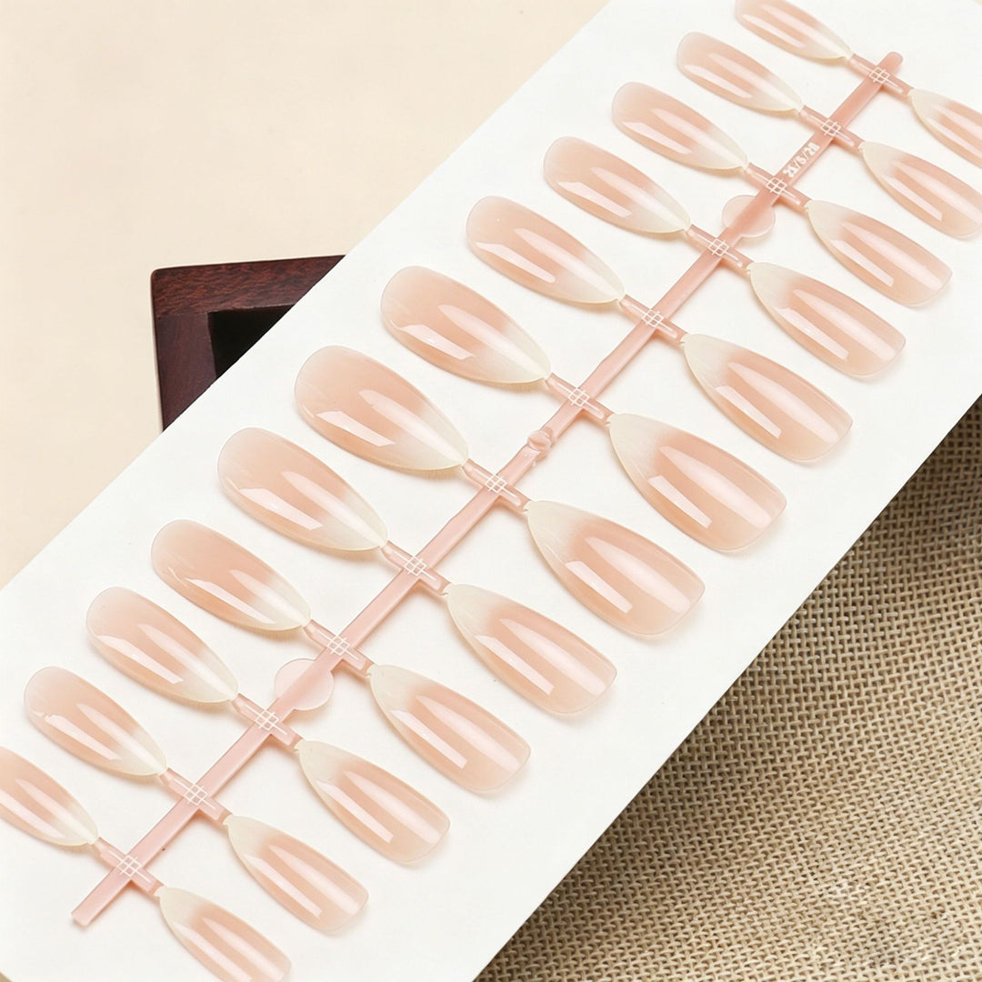 Ombre Almond-Shaped Press-On Nail Set Bowlift
