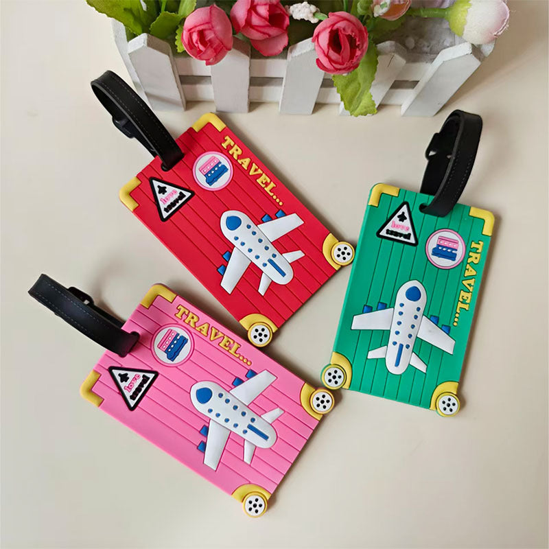 Unisex Travel-Themed Luggage Identifier Bowlift