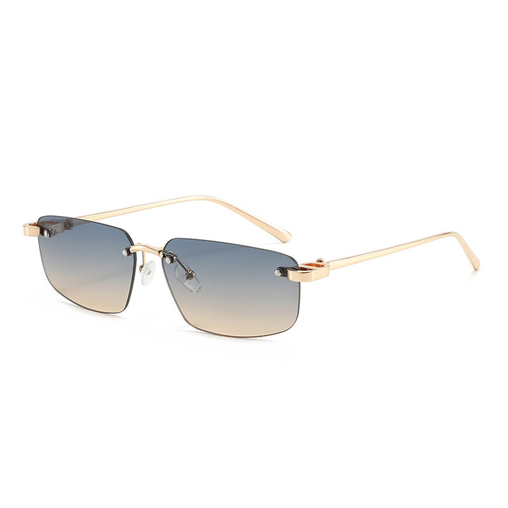 Ladies fashionable rectangular sunglasses with minimalist frame Bowlift