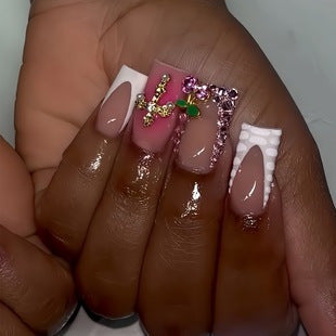 Trendy Ombre Nail Extensions Bowlift