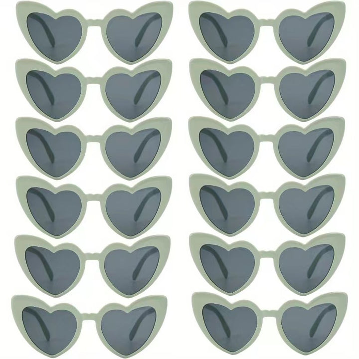 Heart-Shaped Retro Sunglasses Bowlift