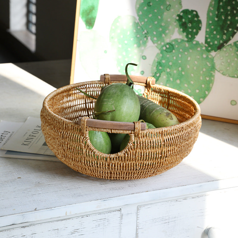Women Handwoven Storage Basket Bowlift