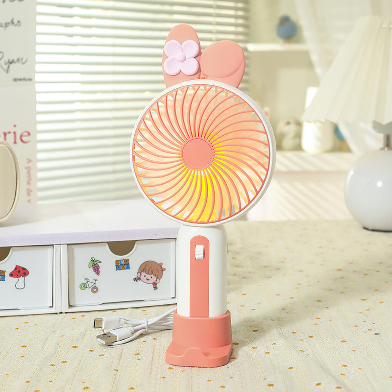 Women Portable USB Hand Fan with Cute Design Bowlift