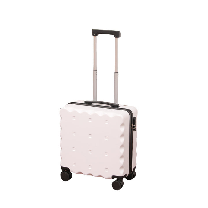 Unisex Compact Hard-Shell Rolling Suitcase with Cup Holder Bowlift