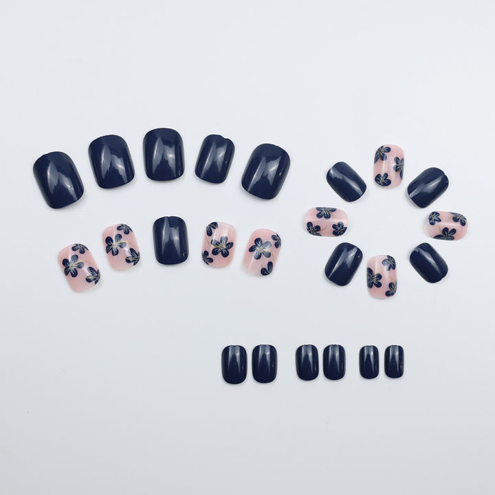 Floral and Glossy Press-On Nails Bowlift