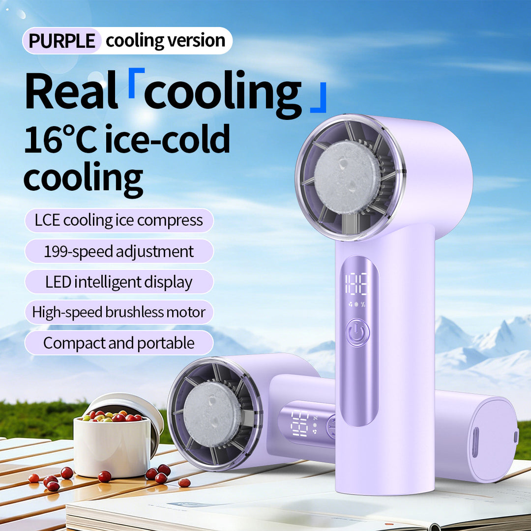 Unisex Portable Ice-Cooling Handheld Fan Bowlift