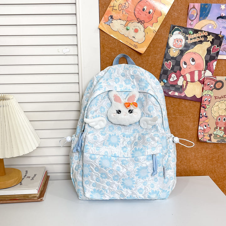 Plush Bunny-Themed Backpack