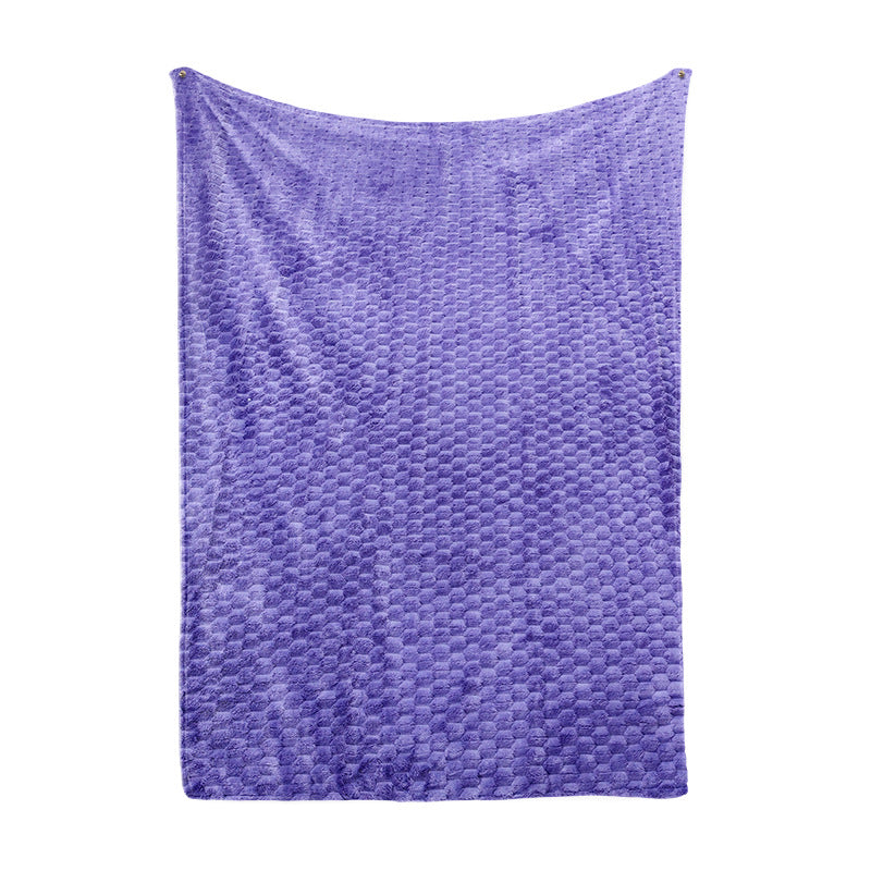 Ladies Cozy Microfiber Quick Change Blanket in Modern Checkered Pattern Bowlift