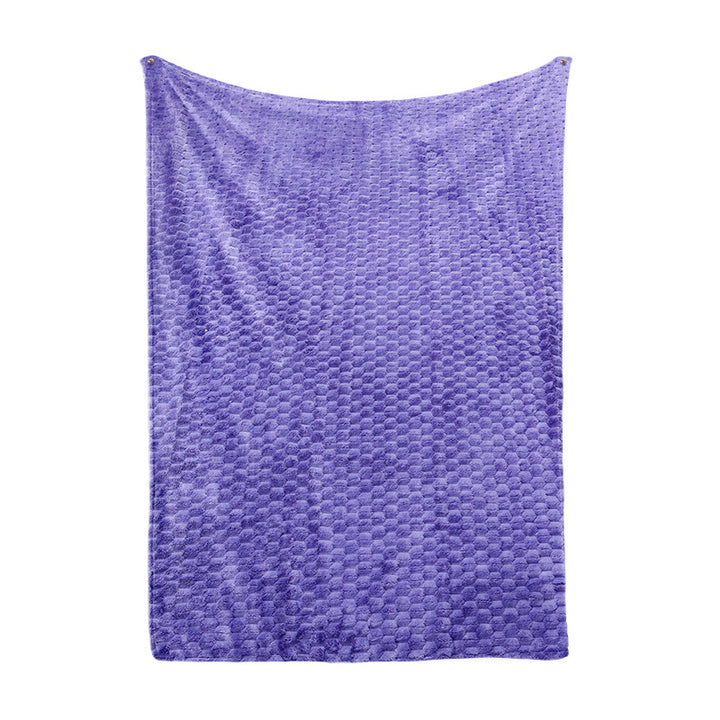 Ladies Cozy Microfiber Quick Change Blanket in Modern Checkered Pattern Bowlift