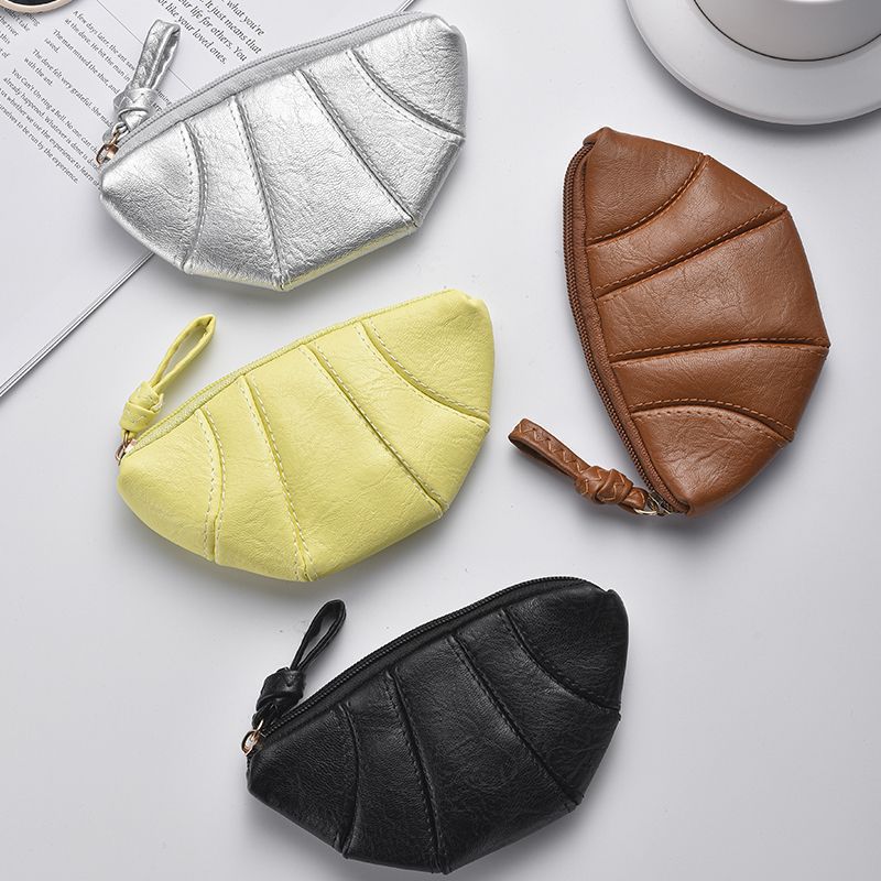 Leather Zip Coin Purse Bowlift