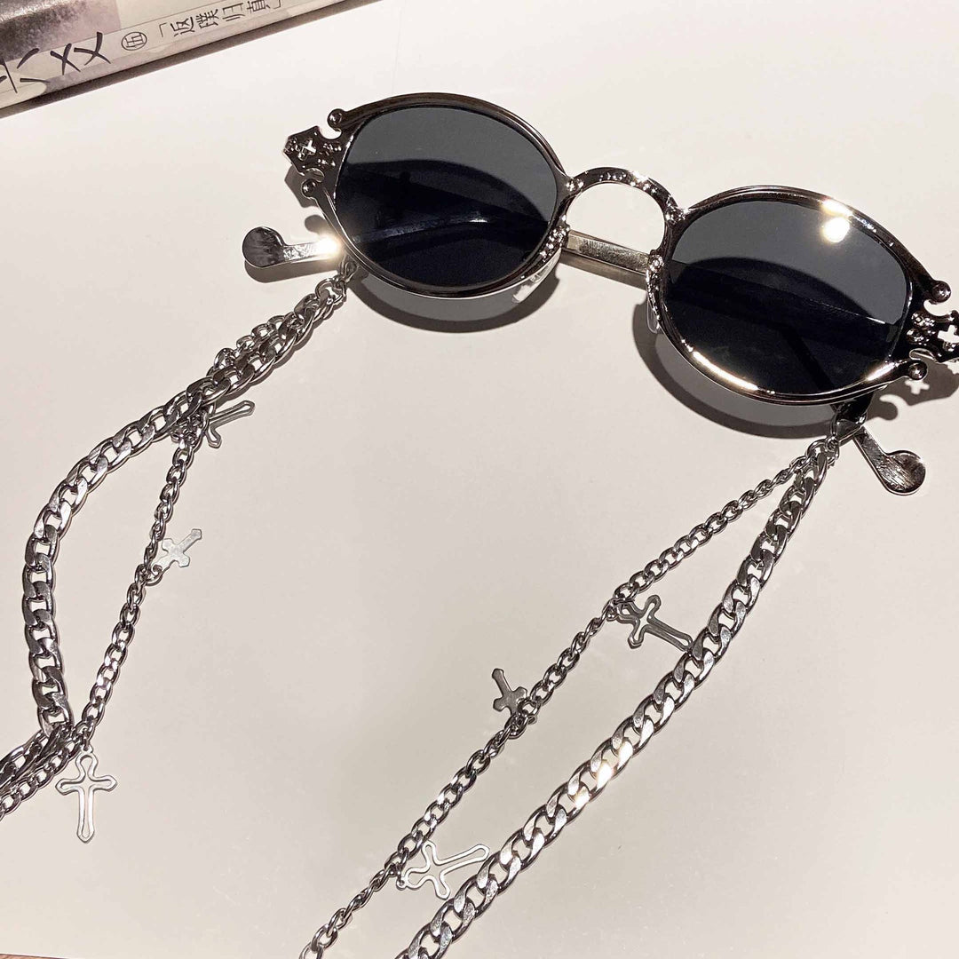Fashionable jewelry holder chain with cross pendants Bowlift