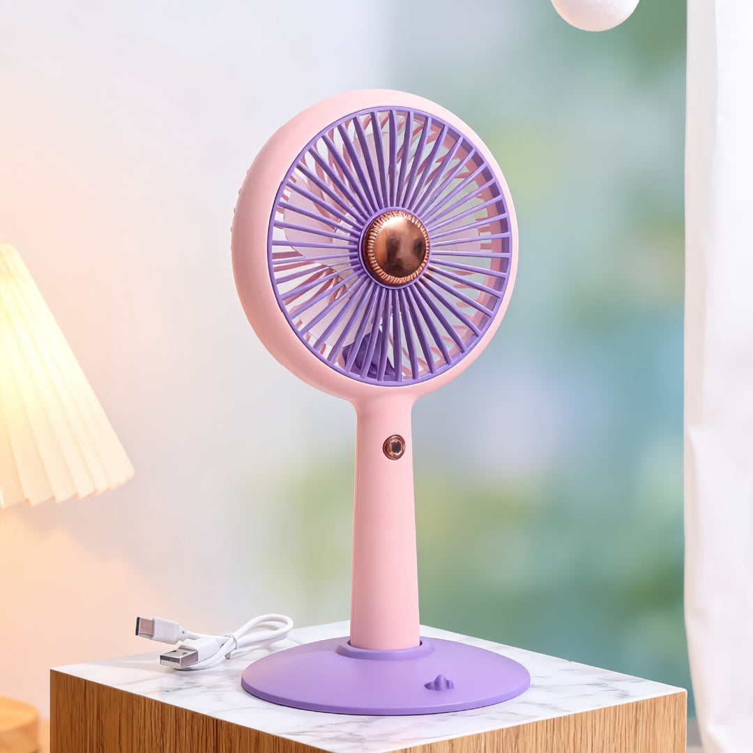 Women Portable Table Fan with USB Charging Option Bowlift