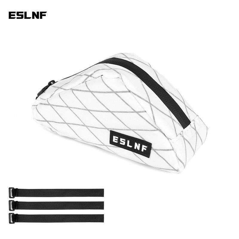 lightweight reflective triangular bicycle frame bag with waterproof zippered pocket Bowlift