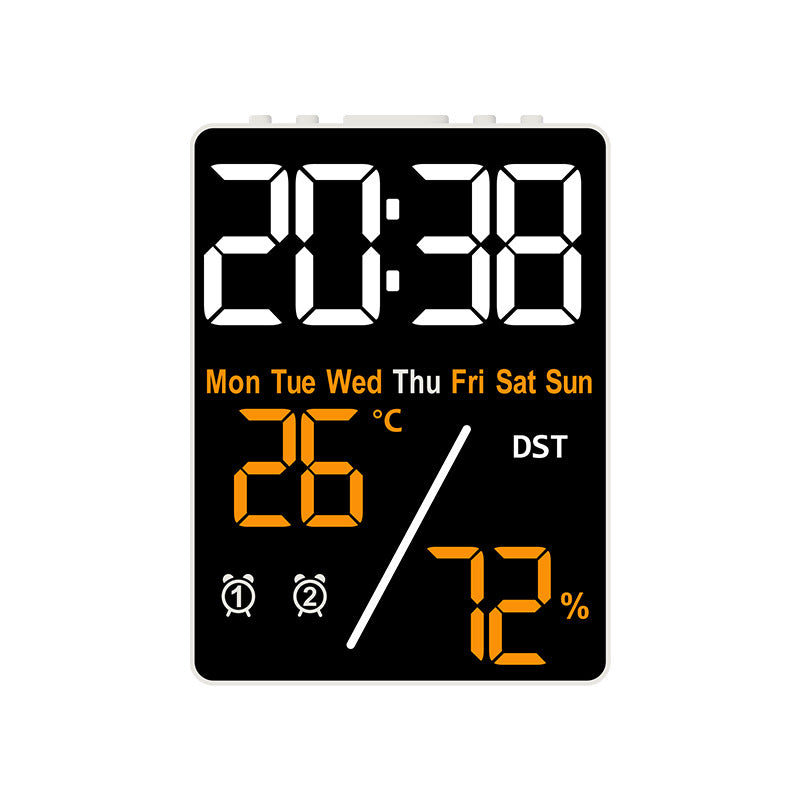 Digital Multifunction Alarm Clock with Hygrometer and Temperature Display Bowlift