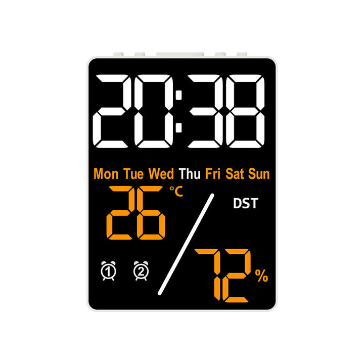 Digital Multifunction Alarm Clock with Hygrometer and Temperature Display Bowlift