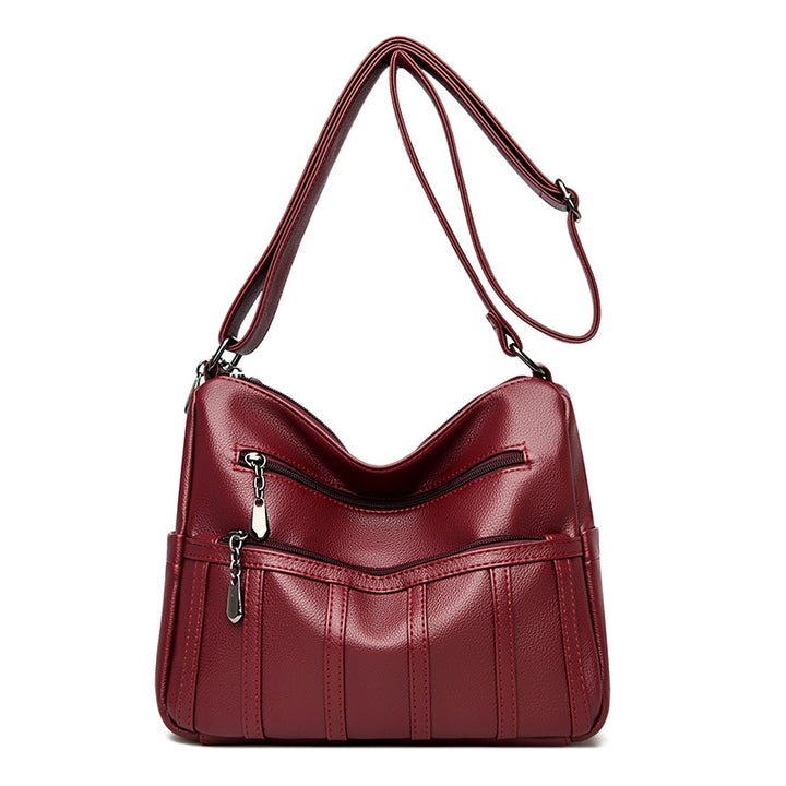 Elegant Textured Shoulder Bag Bowlift