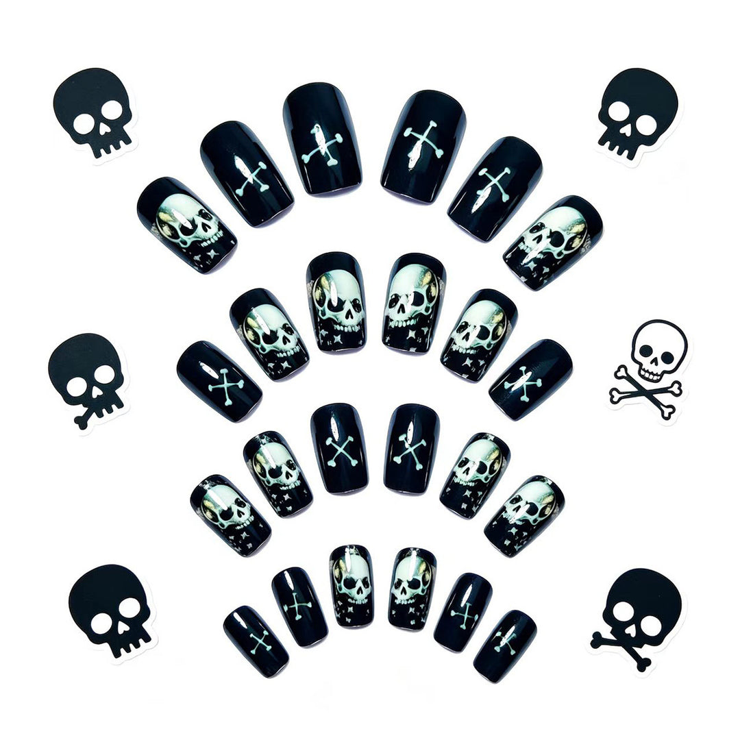 Gothic Skull Nail Art Bowlift