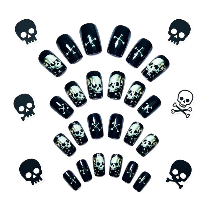 Gothic Skull Nail Art Bowlift