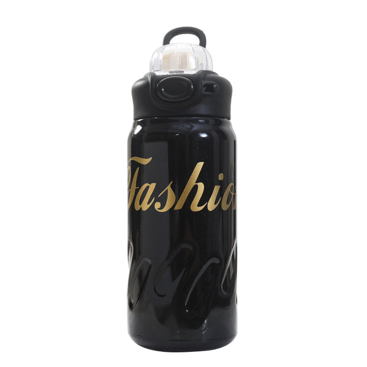 Women's Insulated Water Bottle with Practical Carrying Strap Bowlift