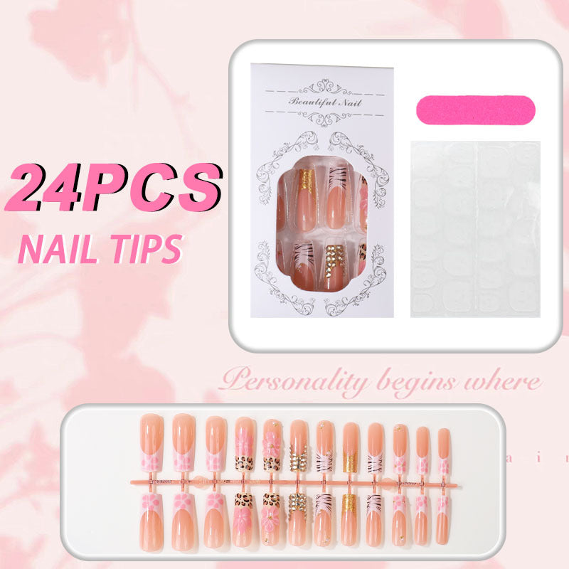 Floral Art Press-On Nail Tips Bowlift