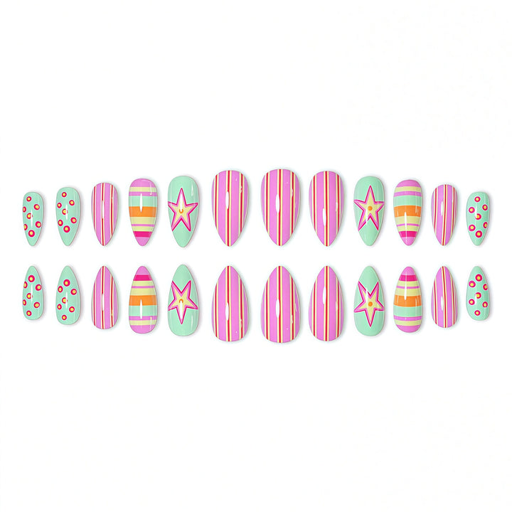 Thematic Artistic Press-On Nail Enhancements Bowlift