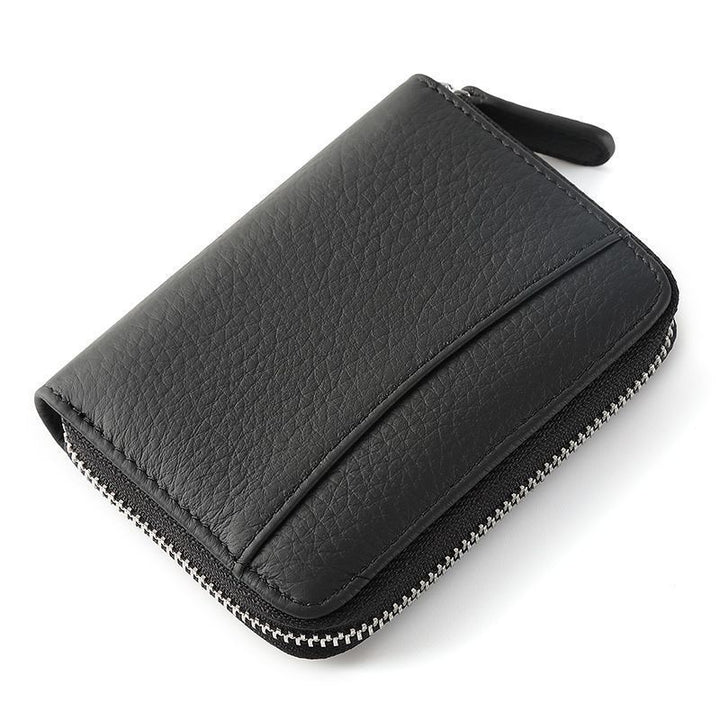 Durable Leather Zip Wallet Bowlift