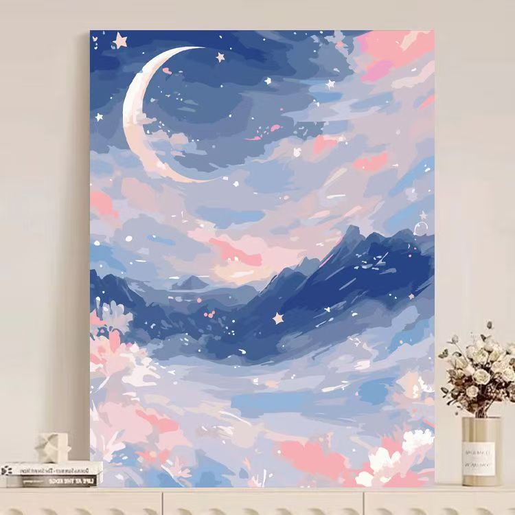 Abstract Mountain Landscape Canvas Art Bowlift