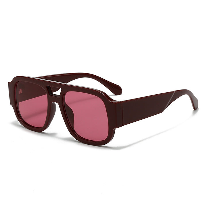 Unisex Bold Frame Retro Sunglasses Bowlift