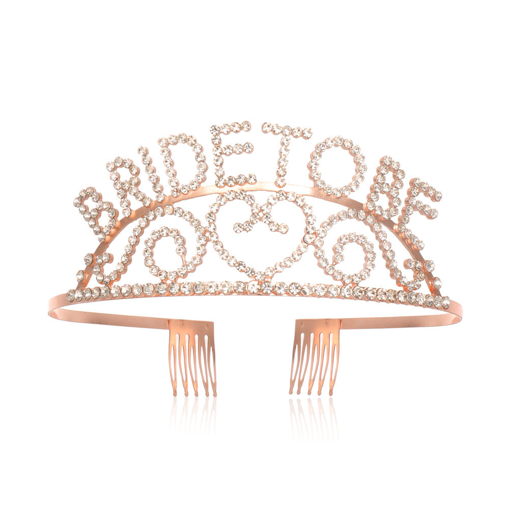 Ladies Glittering Bride Tiara Bowlift