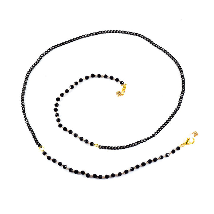 Pearl glasses chain with crystalline shine Bowlift