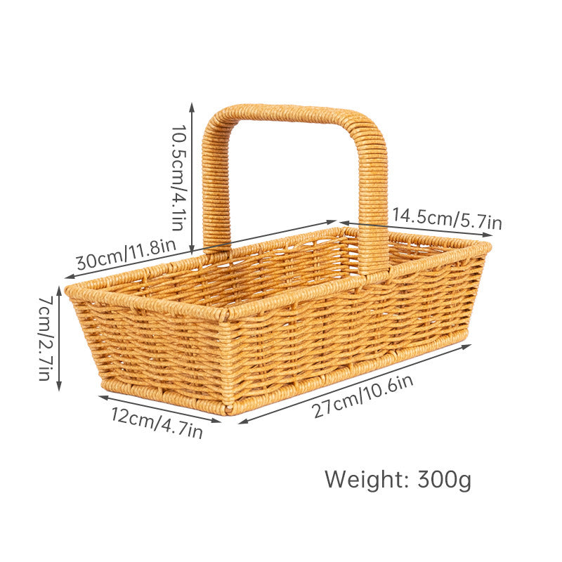 Handcrafted Wicker Storage Caddy Bowlift