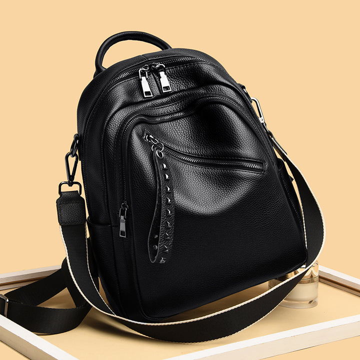 Stylish and Versatile Leather Backpack Bowlift