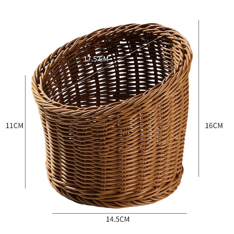Handcrafted Round Wicker Serving Bowl Bowlift