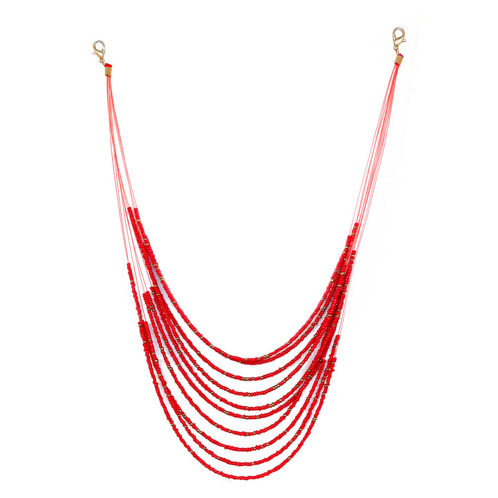 Multi-Strand Beaded Necklace Bowlift