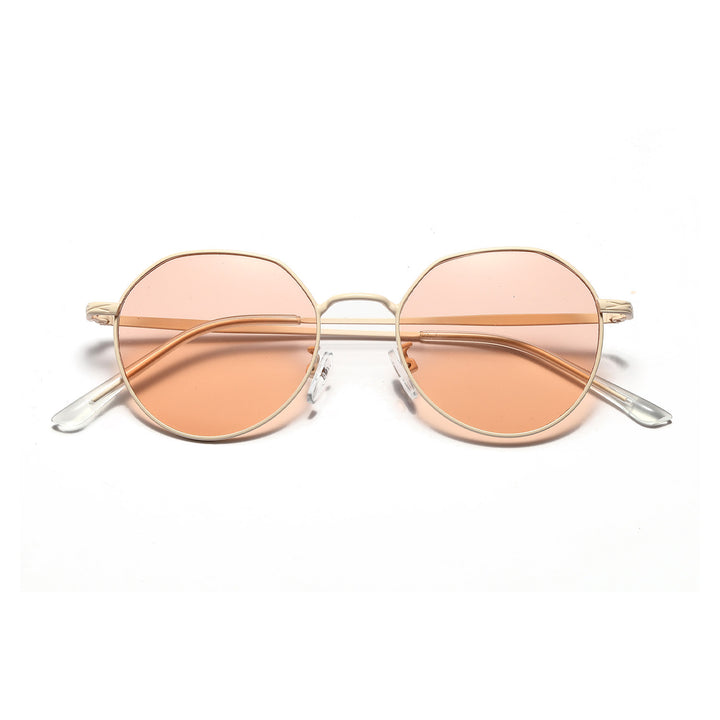 Women's round glasses with delicate metal frame Bowlift