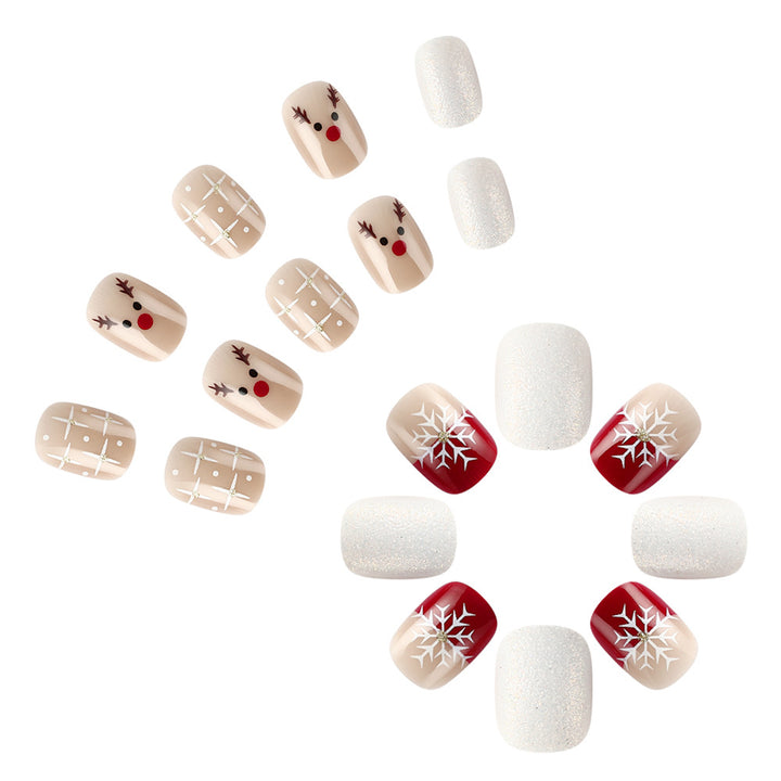 Festive Holiday-Themed Nail Art Set Bowlift