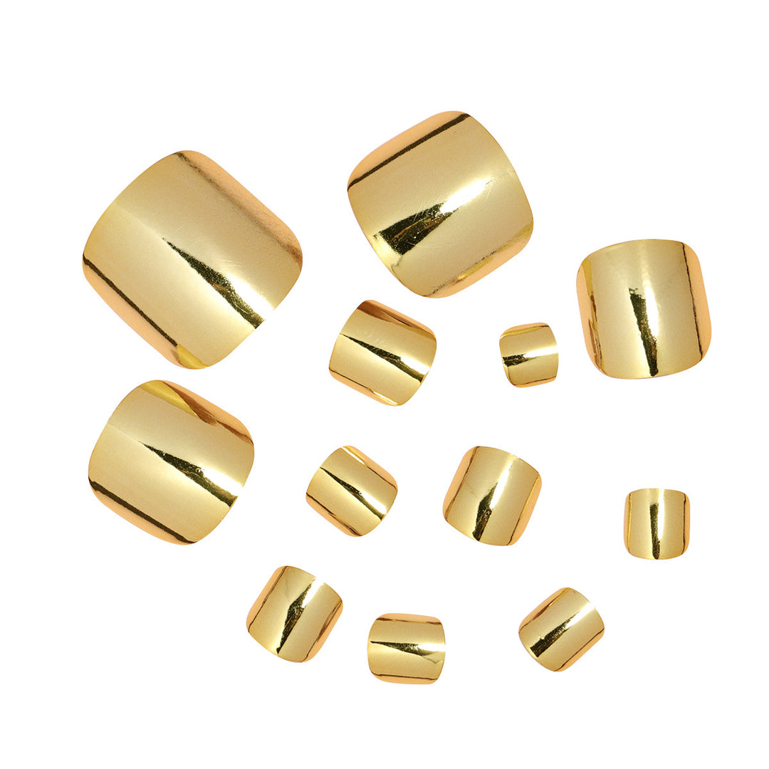 Premium Luxury Metallic Press-On Nail Set Bowlift