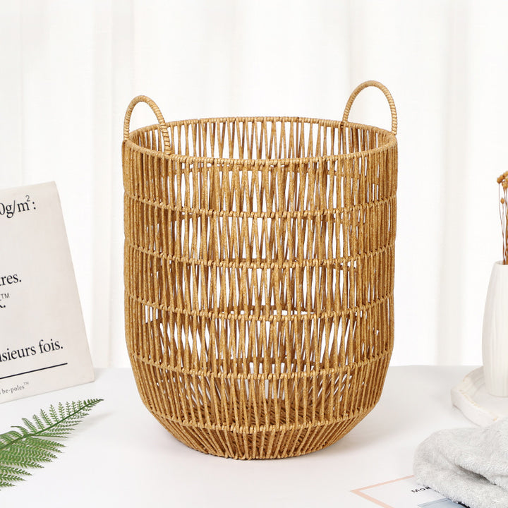 Large Handwoven Storage Basket Bowlift