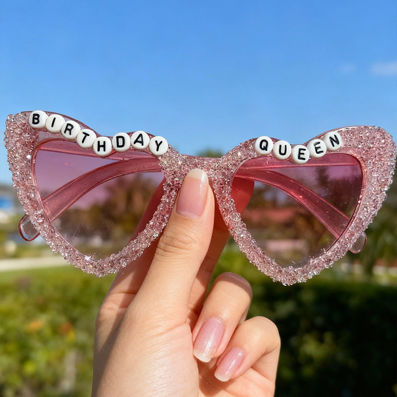 Heart-Shaped Celebration Sunglasses Bowlift