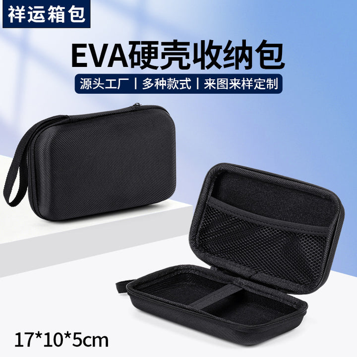 Compact hard-shell travel electronics organizer case Bowlift