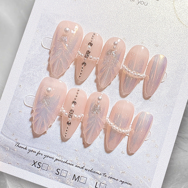Premium French Tip Press-On Nails Bowlift