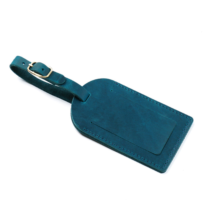 Leather Luggage Tag with Adjustable Buckle Bowlift