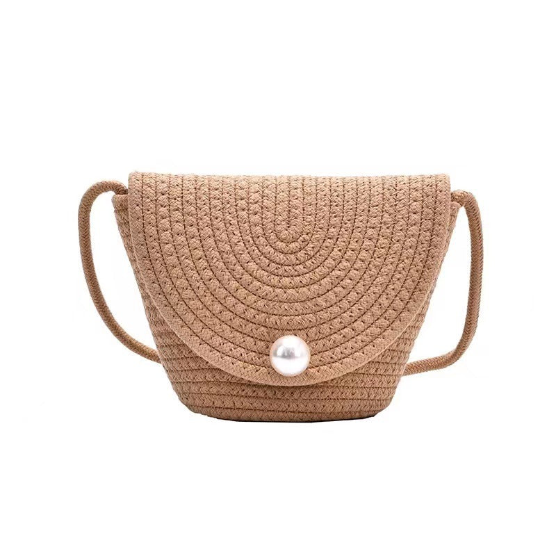 Shoulder bag with elegant pearl closure Bowlift