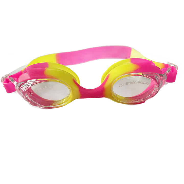 Water sports swimming goggles with ergonomic design and adjustable head strap Bowlift