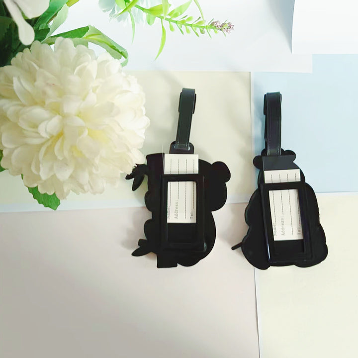 Unisex Panda-Themed Luggage Tag Bowlift