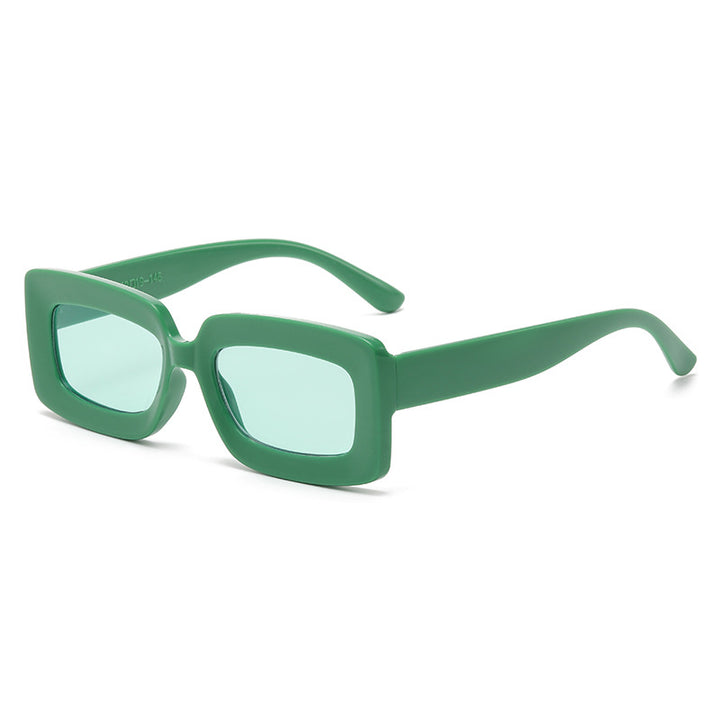 Women trendy square sunglasses with elegant plastic frame Bowlift