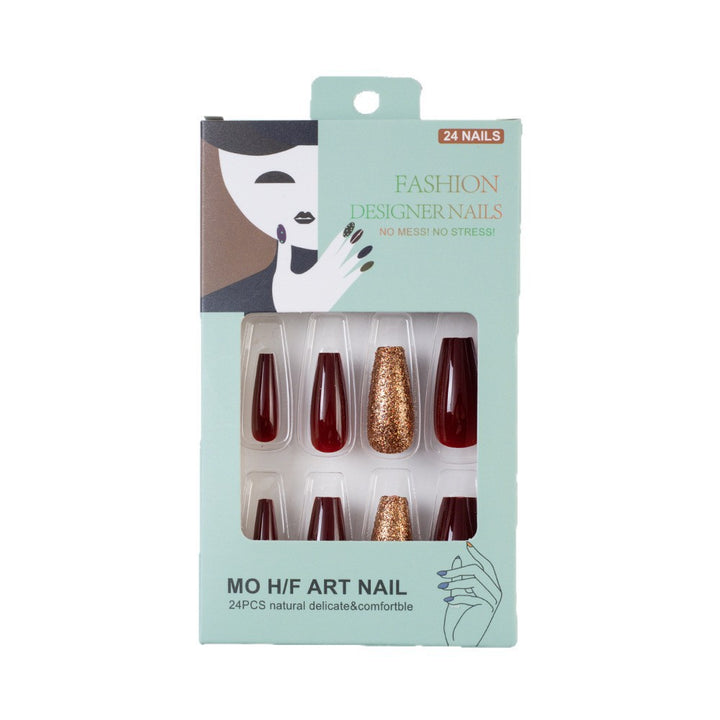 Glamorous Artificial Nail Set Bowlift